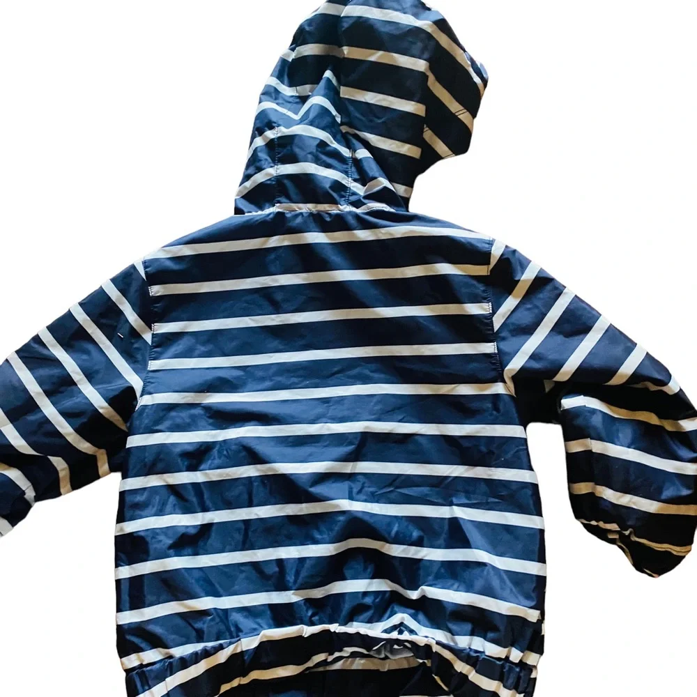 ⭐️ GAP Spring Lightweight Navy Stripe Hooded Jacket